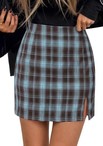 Prettygarden Women's Plaid Mini Pencil Skirt: $19.19 Prettygarden Women's Plaid Mini Pencil Skirt: $19.19