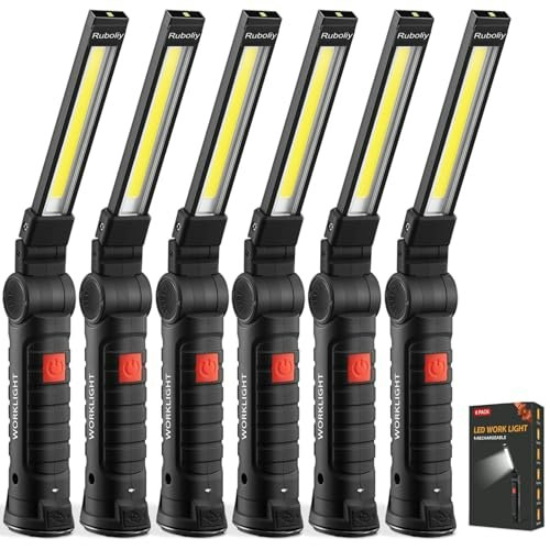 Ruboliy Magnetic Rechargeable LED Work Light 6-Pack: $35.96 Ruboliy Magnetic Rechargeable LED Work Light 6-Pack: $35.96