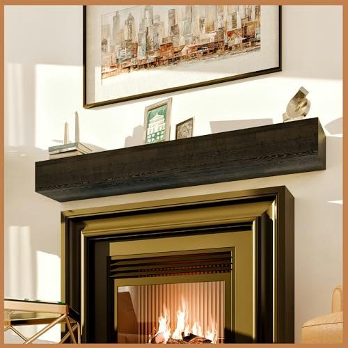 Avana 60-Inch Rustic Wood Fireplace Mantel Shelf: $179.99 Avana 60-Inch Rustic Wood Fireplace Mantel Shelf: $179.99