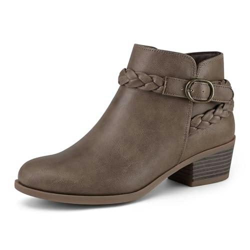 Mysoft Women's Low Chunky Heel Ankle Boots: $33.99 Mysoft Women's Low Chunky Heel Ankle Boots: $33.99