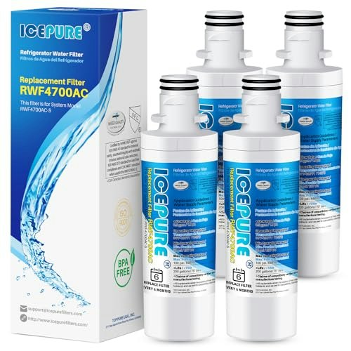 Icepure Replacement Refrigerator Water Filter 4-Pack: $31.44 Icepure Replacement Refrigerator Water Filter 4-Pack: $31.44