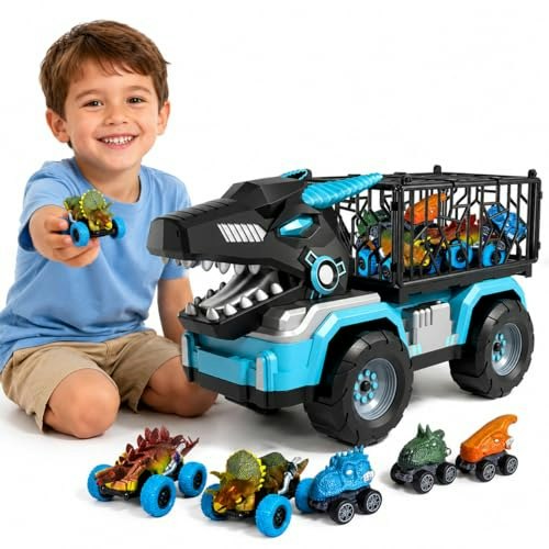 Guminnara Toddler Robot Dinosaur Carrier Truck with 5 Pull-Back Cars: $23.99 Guminnara Toddler Robot Dinosaur Carrier Truck with 5 Pull-Back Cars: $23.99