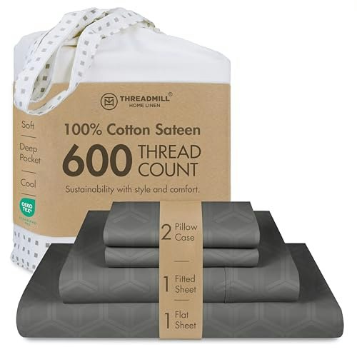 Threadmill 600-Thread Count Queen Cotton Sheet Set: $63.74 Threadmill 600-Thread Count Queen Cotton Sheet Set: $63.74