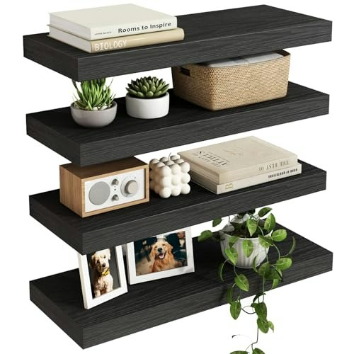 Fixwal 15.7-Inch Floating Shelves 4-Pack: $22.39 Fixwal 15.7-Inch Floating Shelves 4-Pack: $22.39