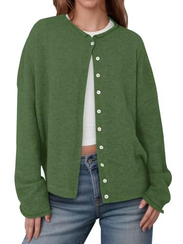 Saodimallsu Women's Long Sleeve Button Up Knit Cardigan: $29.87 Saodimallsu Women's Long Sleeve Button Up Knit Cardigan: $29.87
