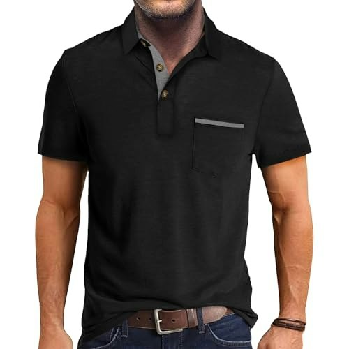 Men's Cotton Short Sleeve Polo Shirt: $14.99 Men's Cotton Short Sleeve Polo Shirt: $14.99