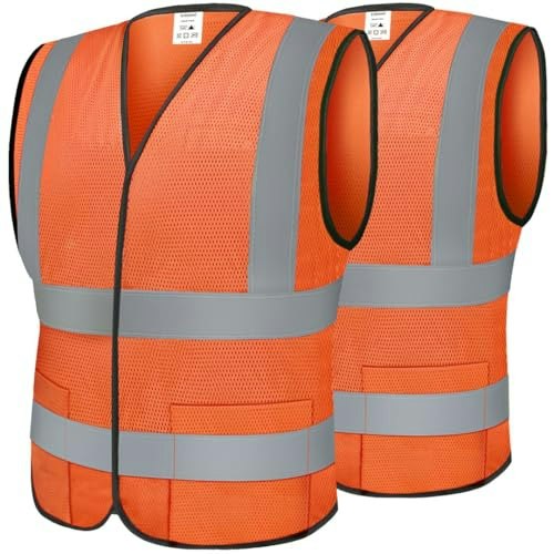 Ticonn High Visibility Reflective Safety Vest 2-Pack: $4.99