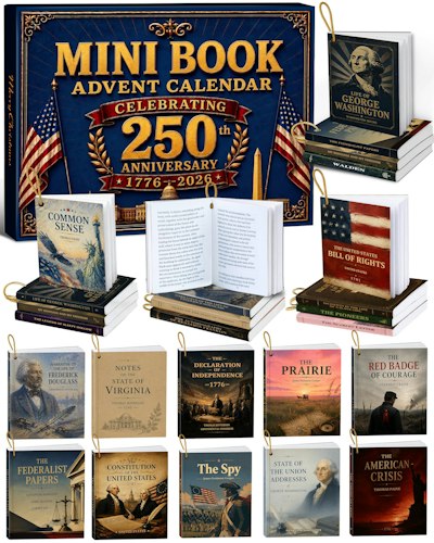 Ronstone USA 250th Anniversary Mini Book Advent Calendar for $24 + free shipping 