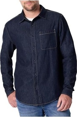 Amazon Essentials Men's Regular-Fit Denim Shirt: $7.99