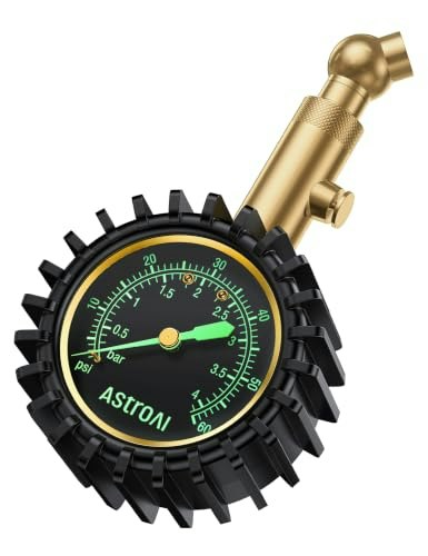 AstroAI A1 Battery-Free Tire Pressure Gauge: $5.99