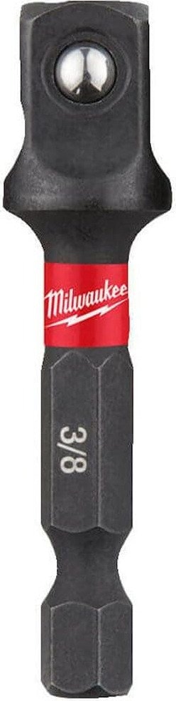 Milwaukee Shockwave 1/4" Hex Shank to 3/8" Square Socket Adapter: $3.11