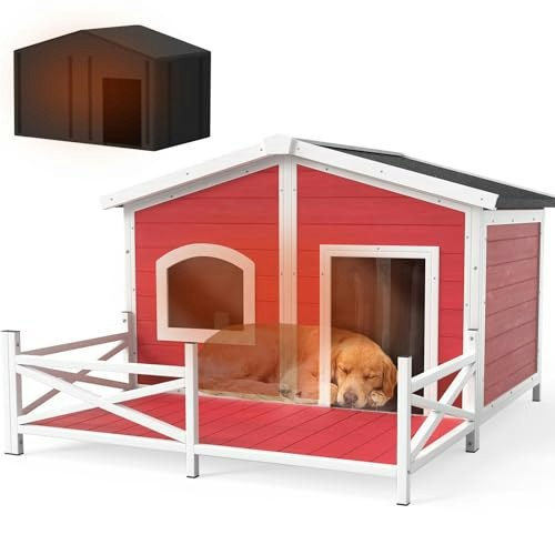 Outdoor Dog House with Insulated Liner: $119.99