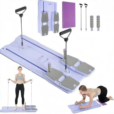 GZJ 8-in-1 Foldable Pilates Reformer for $50 + free shipping