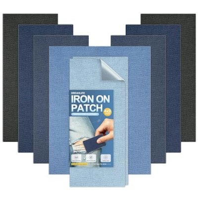 Dreahlife Iron-on Denim Patches 10-Pack for $2 + free shipping w/ Prime
