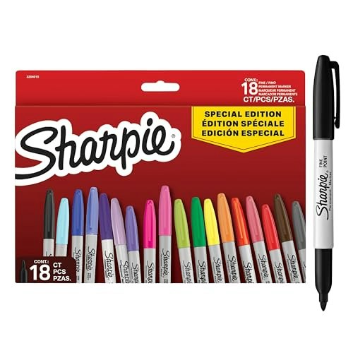 Sharpie Fine Point Permanent Marker 18-Pack: $24.50 Sharpie Fine Point Permanent Marker 18-Pack: $24.50