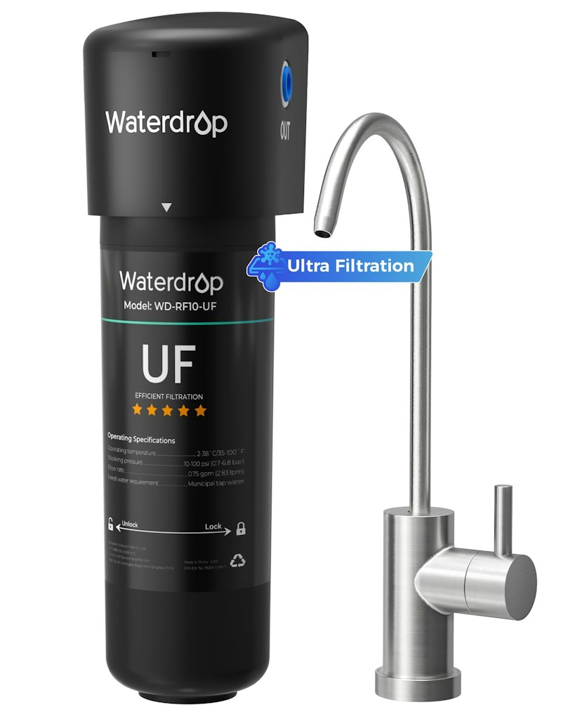 Waterdrop 10UB-UF Ultra Filtration under Sink Water Filter System: $59.99