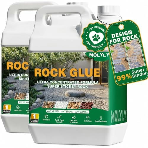 Molyly Landscaping Rock Glue 2-Gallon Supply: $29.99