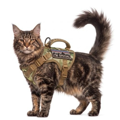 Nanappice Escape-Proof Tactical Cat Harness: $23.79 Nanappice Escape-Proof Tactical Cat Harness: $23.79