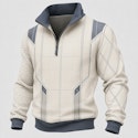 Men's Geometric Zipped Sweatshirt for $15 + $9 shipping