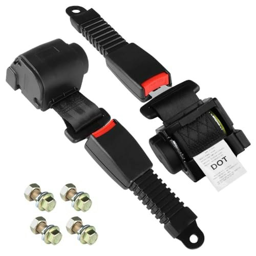Leapgomax 61-Inch Retractable 2-Point Seatbelt 2-Pack: $32.99