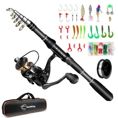 Ehowdin Fishing Pole Kit for $26 + free shipping w/ Prime