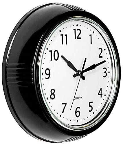 Bernhard Products 9.5-Inch Retro Wall Clock: $19.88 Bernhard Products 9.5-Inch Retro Wall Clock: $19.88