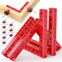 Ecarke 5.5" Aluminum Alloy 90° Corner Clamps for Woodworking 4-Pack for $38 + free shipping