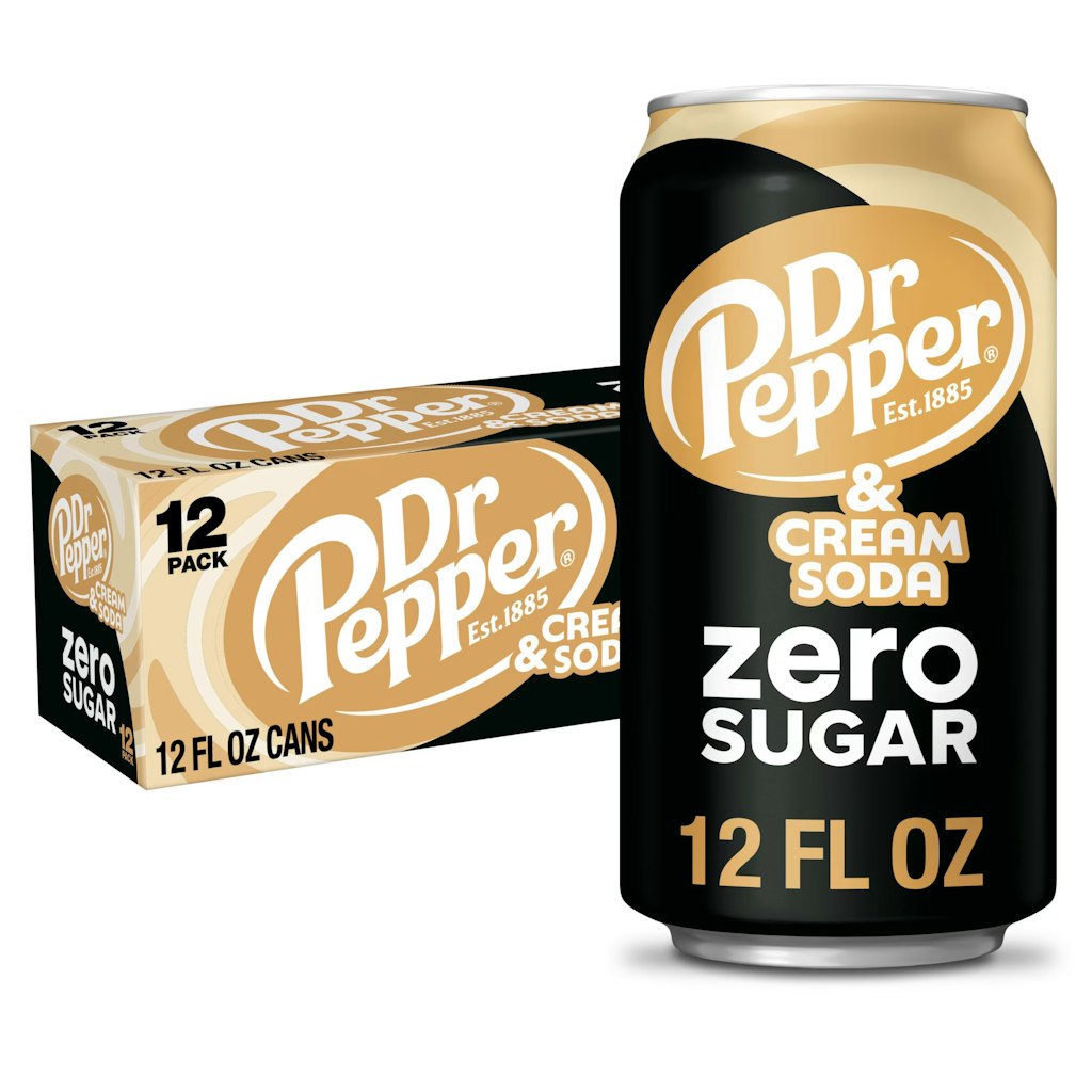 Dr Pepper & Cream Zero Sugar 12-Pack: $6
