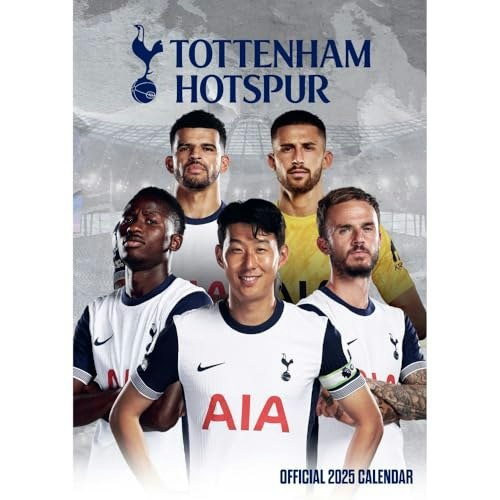 Tottenham Hotspur FC 2025 A3 Calendar: $18.20