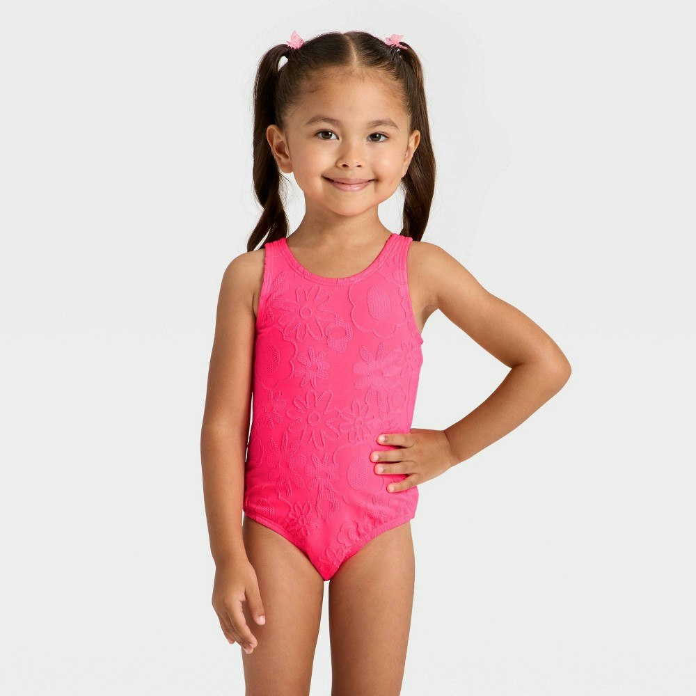 Cat & Jack Infant Girls' Floral One Piece Swimsuit 12M: $14 Cat & Jack Infant Girls' Floral One Piece Swimsuit 12M: $14
