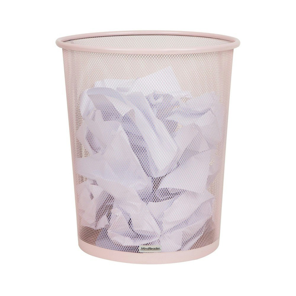 Mind Reader 16.65L Metal Mesh Round Trash Can: $21.99 Mind Reader 16.65L Metal Mesh Round Trash Can: $21.99