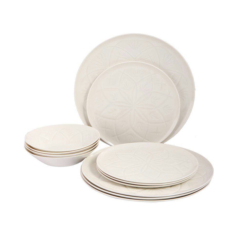 Porland Christina 12-Piece Porcelain Dinnerware Set: $153.99