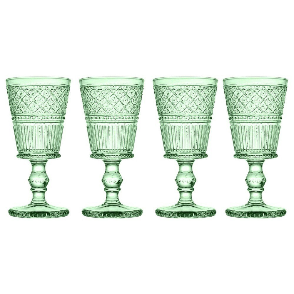 Godinger Claros Green Crystal Goblets 4-Pack: $33.99