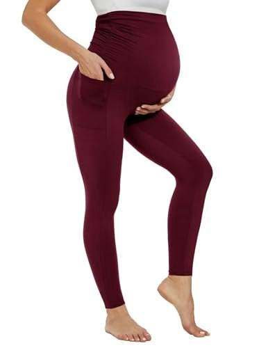 Happy.angel Maternity Yoga Leggings with Pockets: $8.49 Happy.angel Maternity Yoga Leggings with Pockets: $8.49