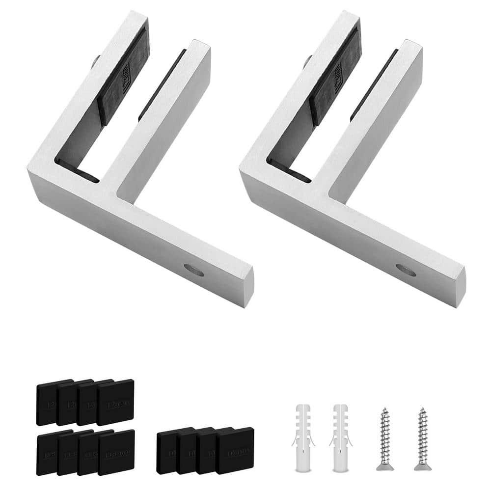 Stainless Steel F-Shape Glass Railing Clamp 2-Pack: $71.99