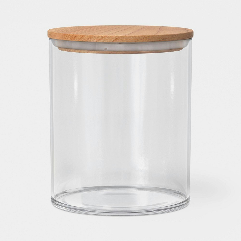 Threshold 48-oz. Glass Canister with Wood Lid: $15 Threshold 48-oz. Glass Canister with Wood Lid: $15
