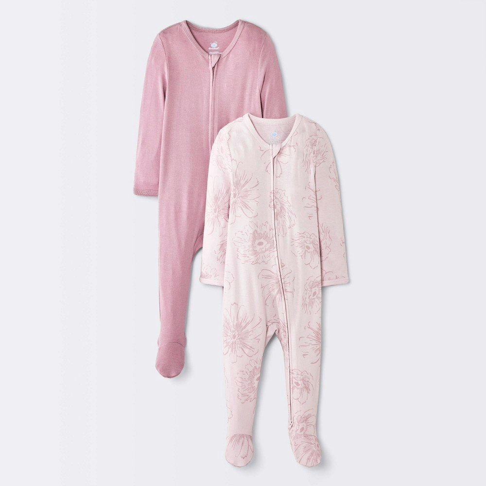 Cloud Island Baby Girls' Footed Pajamas 2-Pack: $17 Cloud Island Baby Girls' Footed Pajamas 2-Pack: $17