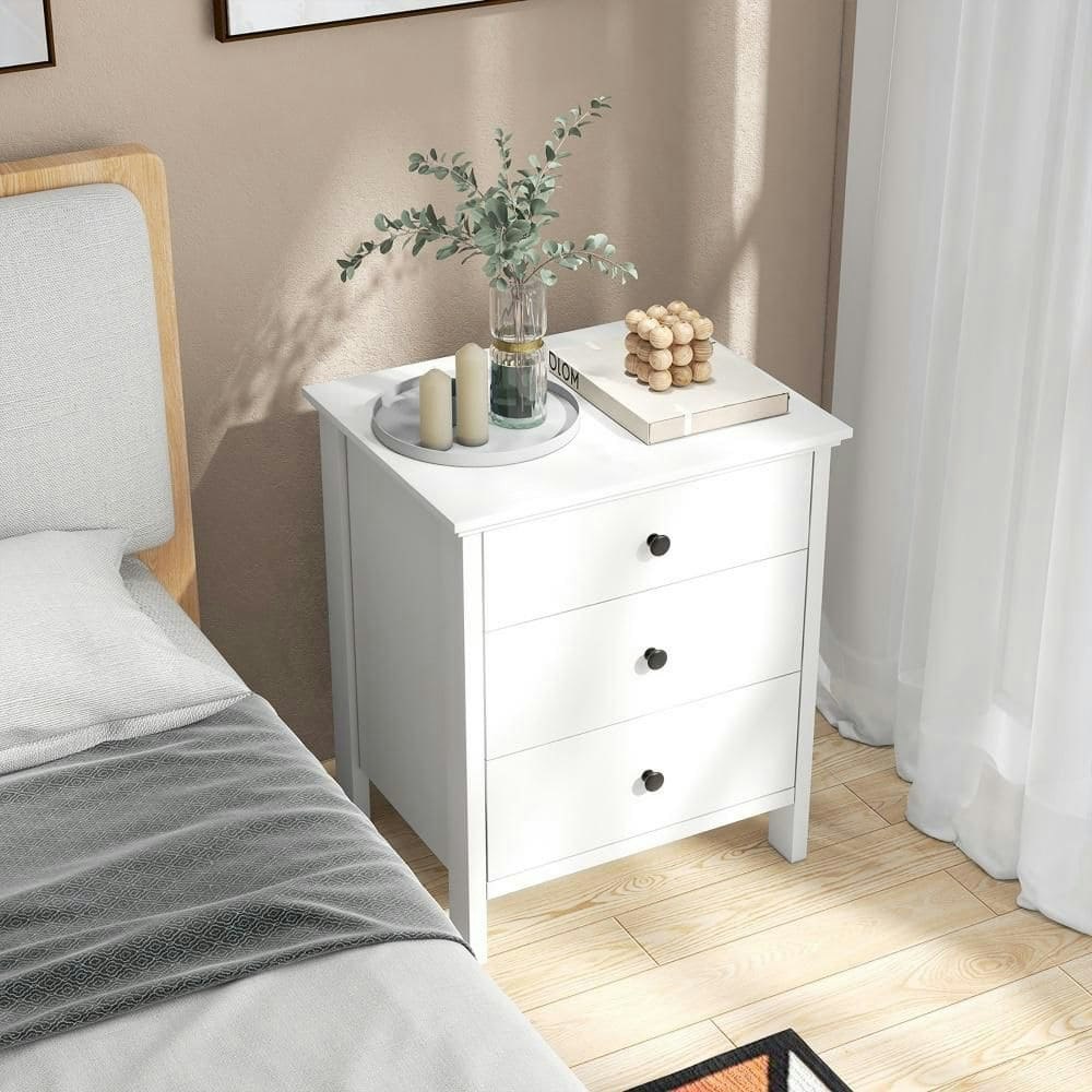 3-Drawer Wooden Nightstand: $100 3-Drawer Wooden Nightstand: $100
