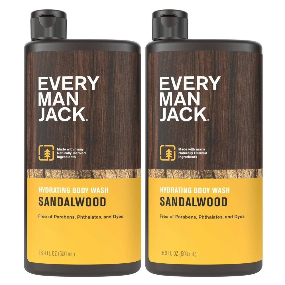 Every Man Jack Sandalwood Hydrating Men's Body Wash 2-Pack: $15.18 Every Man Jack Sandalwood Hydrating Men's Body Wash 2-Pack: $15.18