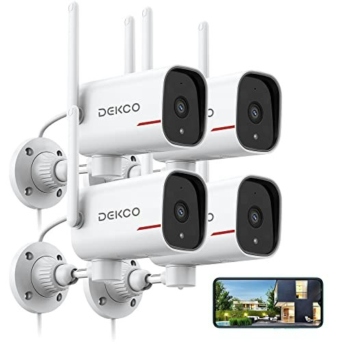 Dekco 2K Wired WiFi Outdoor Security Camera 4-Pack: $110.49 Dekco 2K Wired WiFi Outdoor Security Camera 4-Pack: $110.49