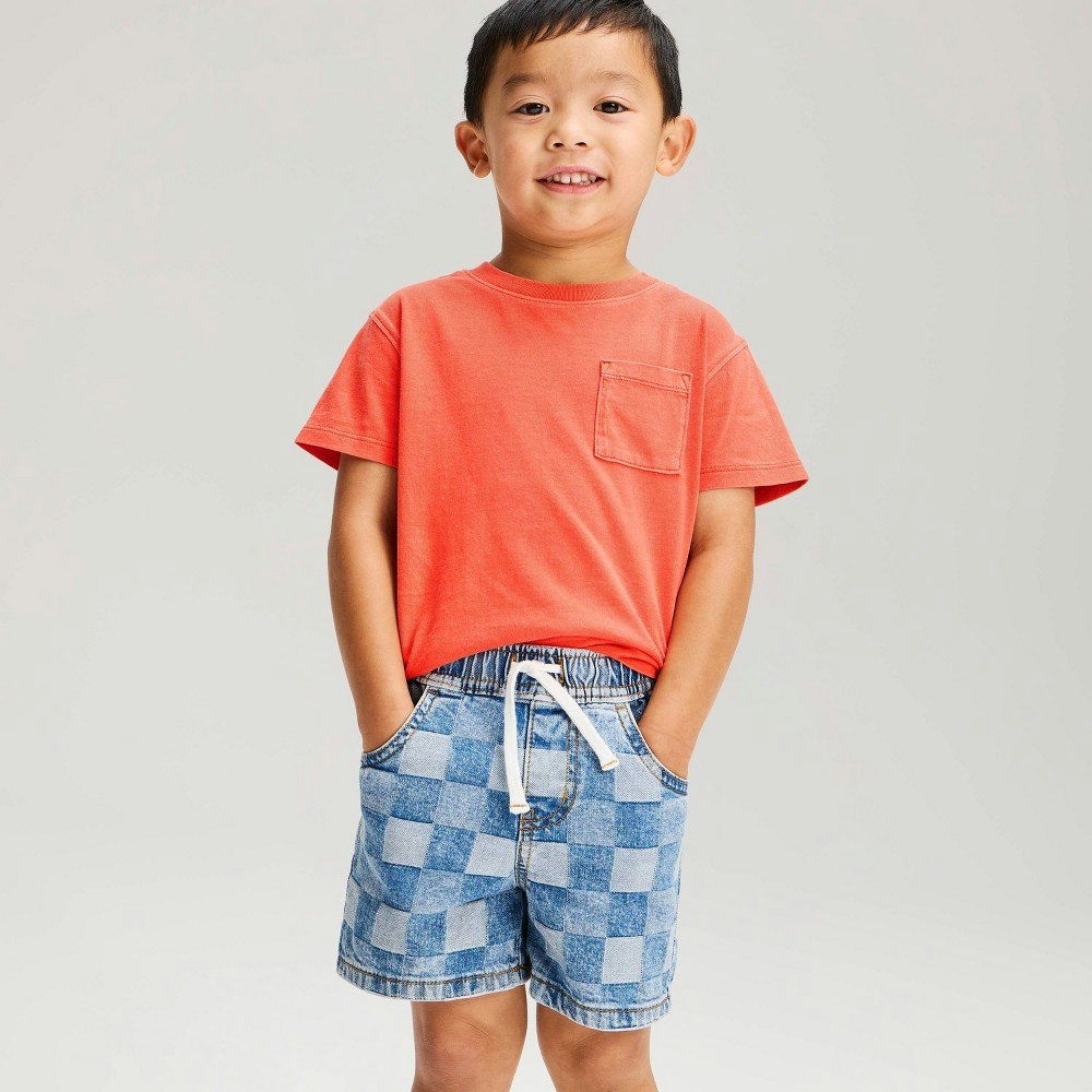 Cat & Jack Toddler Boys' Relaxed Short Sleeve Pigment Dye T-Shirt 18M: $5