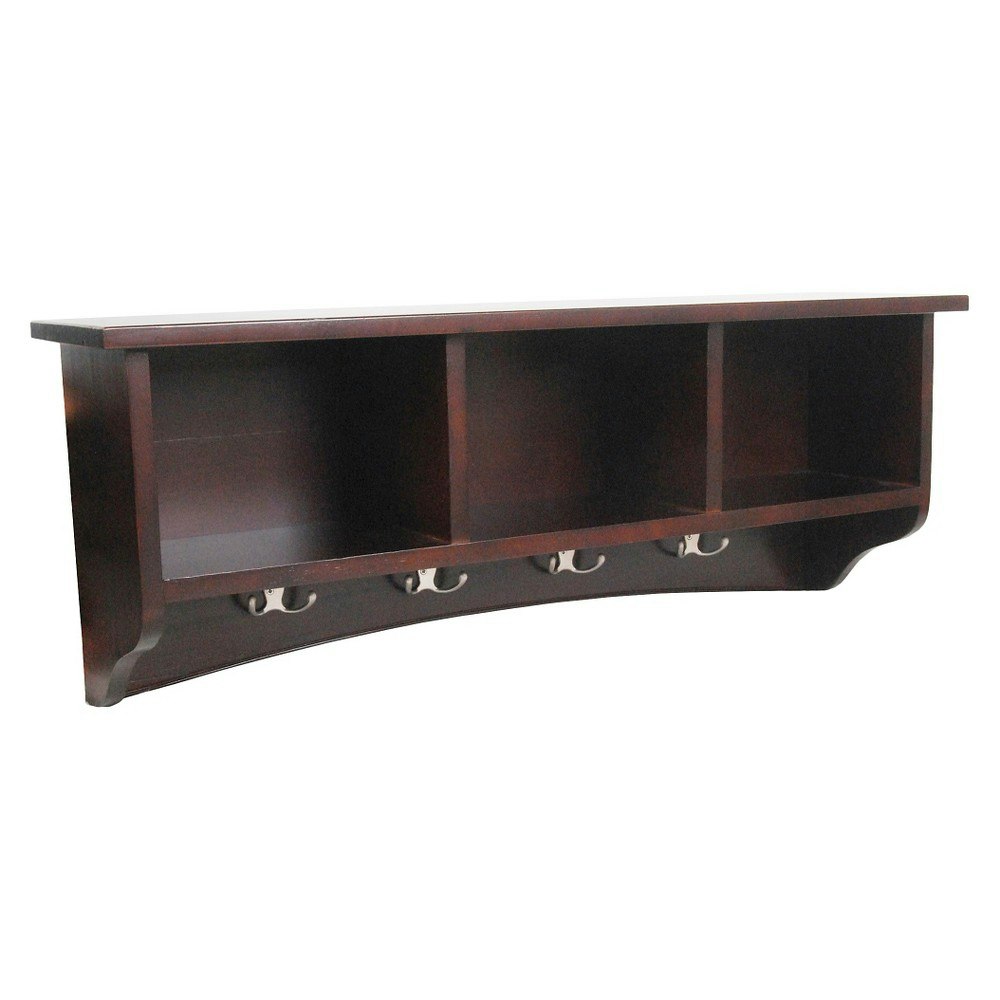 Alaterre Furniture Wall-Mounted Coat Hooks with 3 Storage Cubbies and 8 Hooks: $161.99