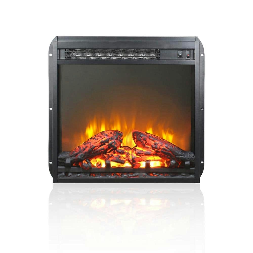 18-Inch Ventless Electric Fireplace Insert with Log Set: $111.19 18-Inch Ventless Electric Fireplace Insert with Log Set: $111.19