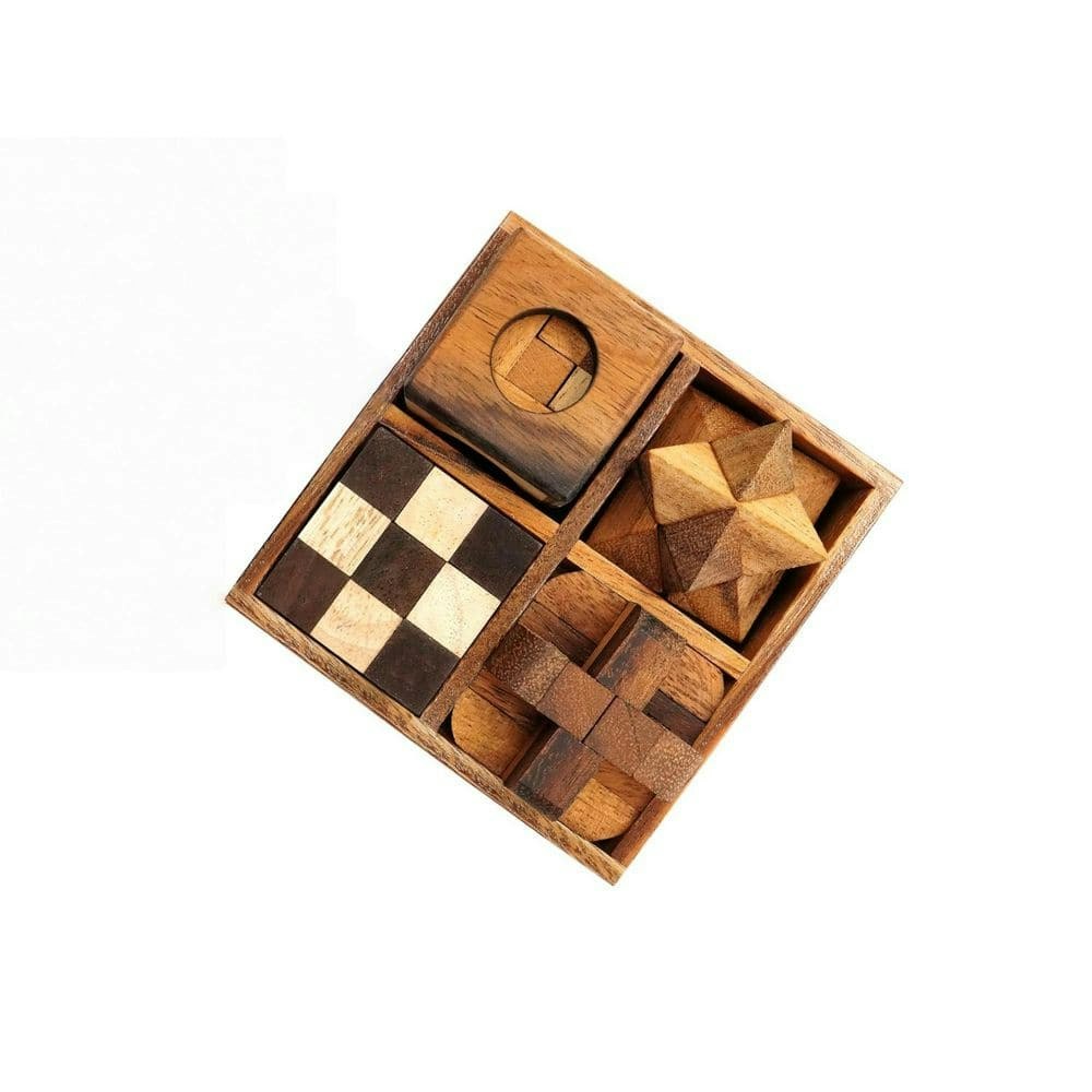 Rustic Wooden Puzzle Box Set 4-Pack: $61.74 Rustic Wooden Puzzle Box Set 4-Pack: $61.74