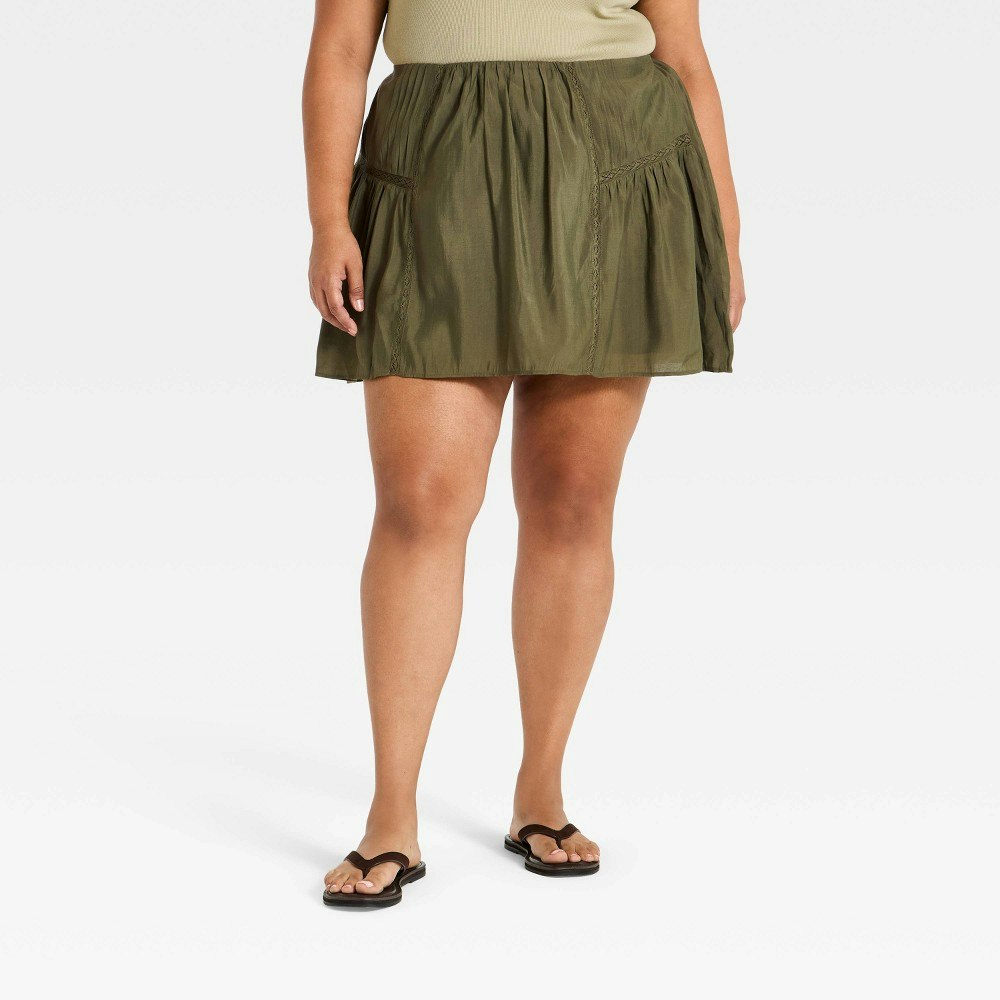 Universal Thread Women's Lace Trim Mini Full Skirt: $25 Universal Thread Women's Lace Trim Mini Full Skirt: $25