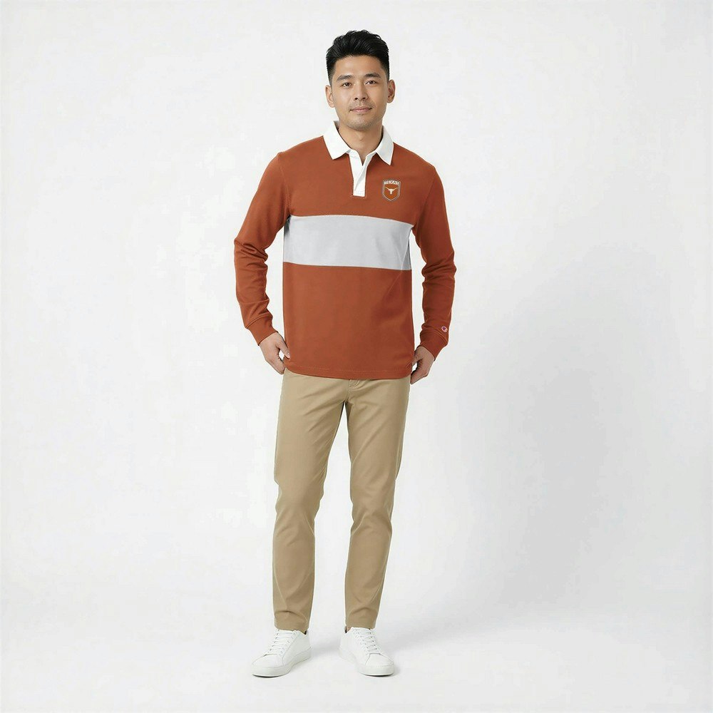 Texas Longhorns Men's Champion Long Sleeve Polo Shirt: $59.99 Texas Longhorns Men's Champion Long Sleeve Polo Shirt: $59.99