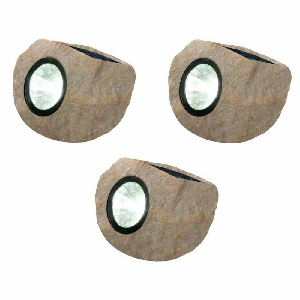 Sandstone Faux Rock Solar LED Path Light 3-Pack: $43.13 Sandstone Faux Rock Solar LED Path Light 3-Pack: $43.13