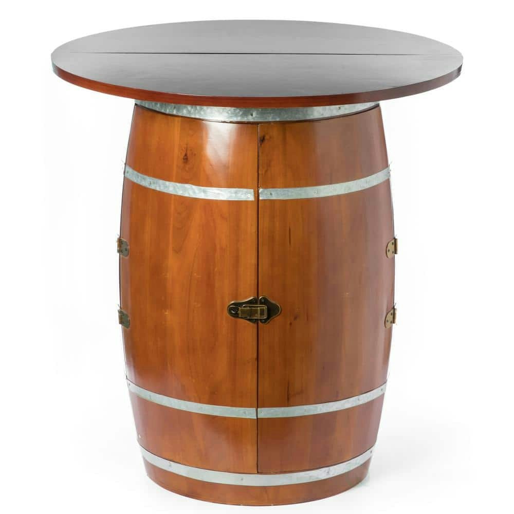 Wine Barrel Round Table Storage Cabinet: $763.89 Wine Barrel Round Table Storage Cabinet: $763.89