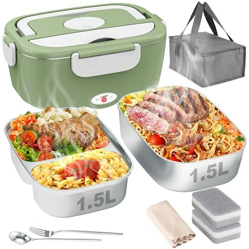 Geveniss 80W Electric Heated Lunch Box: $25.49 Geveniss 80W Electric Heated Lunch Box: $25.49