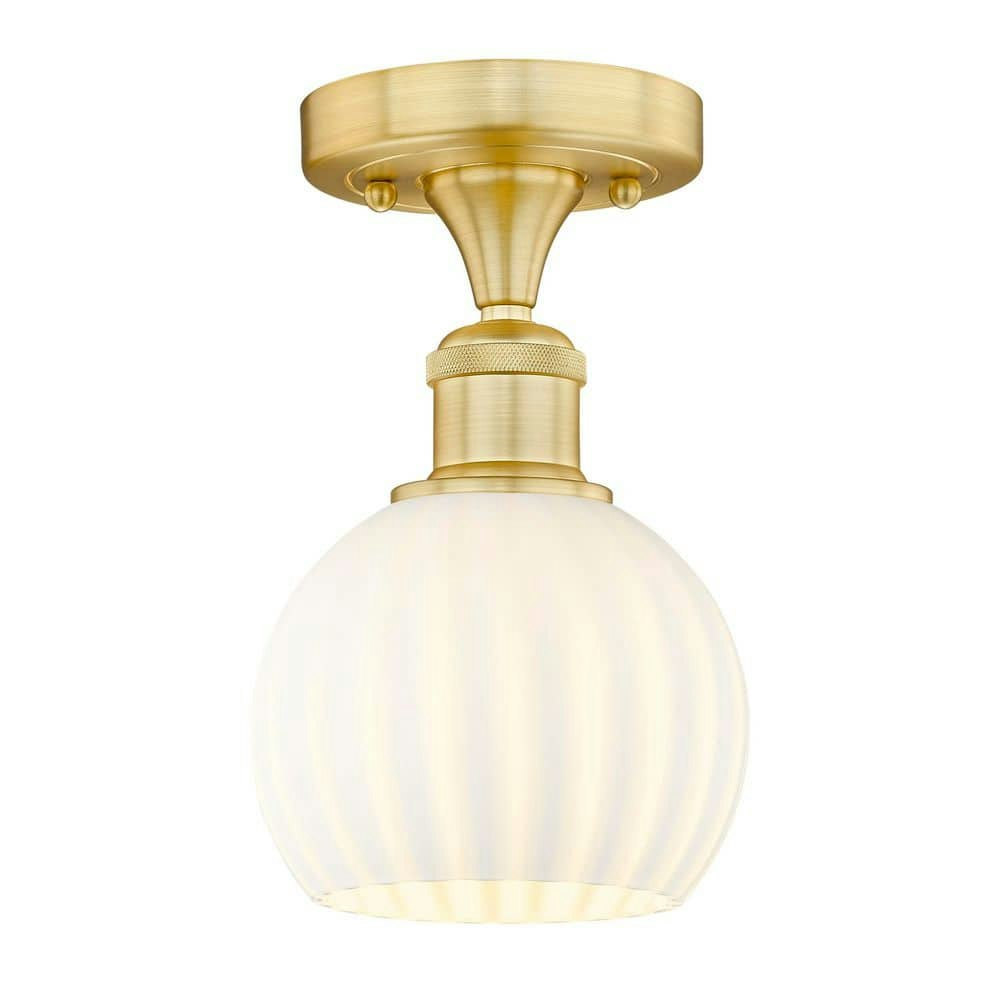 Venetian 6-Inch 1-Light Satin Gold Semi-Flush Mount: $136.93 Venetian 6-Inch 1-Light Satin Gold Semi-Flush Mount: $136.93